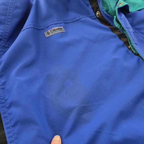 VTG 90s Columbia Jacket Bugaboo 3 In 1 Ski Snow Mens XL Blue Black Teal Retro - Picture 8 of 14